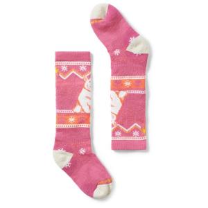 Детские зимние спортивные носки с рисунком медведя на подушке, многофункциональные. Smartwool, розовый