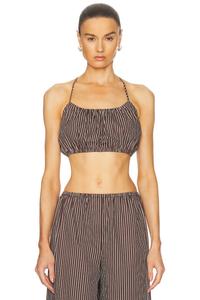 Hammock Топ Staud, Dark Oak Micro Stripe