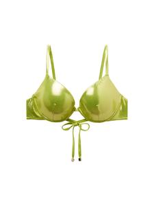 Верх бикини на косточках CALZEDONIA Push-up Bikini Top, зеленый