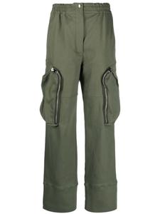 Blanca Vita прямые брюки карго, зеленый