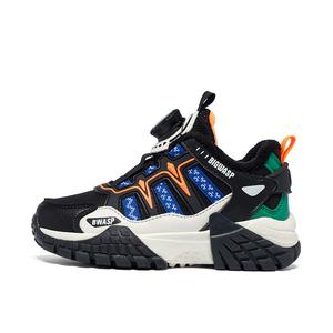 Низкие детские кроссовки для повседневной жизни BIG WASP, черный/желтый/оранжевый