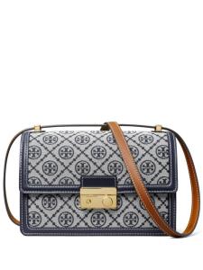 Tory Burch сумка через плечо с монограммой T, синий