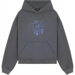 Футболка с принтом монстра WE11DONE, угольно-серая