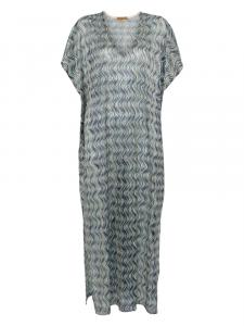 Платье с V-образным вырезом Siyu, синий