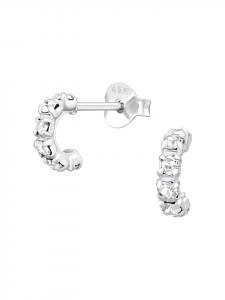 Bungsa Серебряные серьги-гвоздики