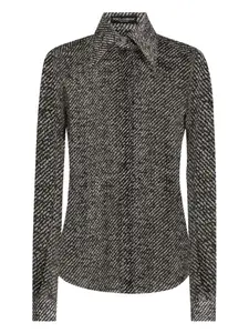 Рубашка в диагональную полоску DOLCE & GABBANA, черный