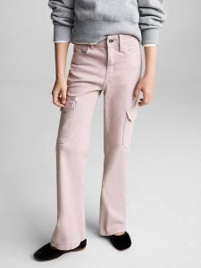 Детские расклешенные джинсы карго Mango, Lt-Pastel Purple