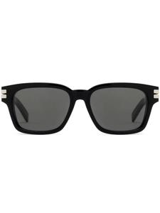 Zegna солнцезащитные очки в квадратной оправе, черный