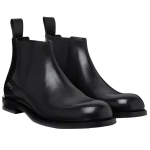 Chelsea ботинки Metropoli из кожи VERSACE, черный