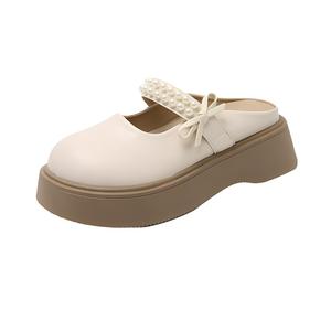 Сандалии женские с закрытым носком, устойчивые к истиранию и скольжению Puppytown, Ecru