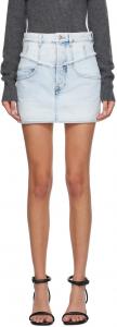 Синий - Джинсовая мини-юбка Narjis Isabel Marant, цвет Light blue