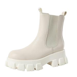 TATAYA Женские короткие челси-ботфорды экрю, цвет Ecru