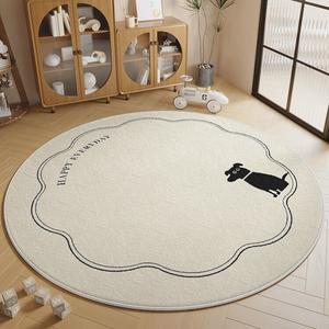 Xinglianxin Ковер 80 см для детской/спальни/гостиной, круглый, в новом стиле, моющийся, овчина