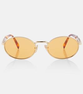 Овальные солнцезащитные очки Prada