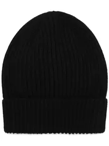 Шапка бини с подворотом в рубчик DOLCE & GABBANA, черный
