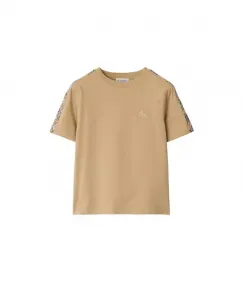 Хлопковая футболка в клетку для мальчиков - для малышей и для детей постарше Burberry, коричневый