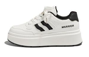 Кроссовки WARRIOR Skateboarding Shoes Women's Low-top Black, белый