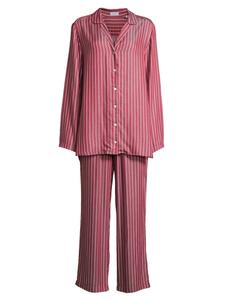 Seidensticker Пижама Classic Web красного цвета