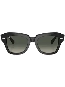 Солнцезащитные очки State Street в квадратной оправе Ray-Ban, черный