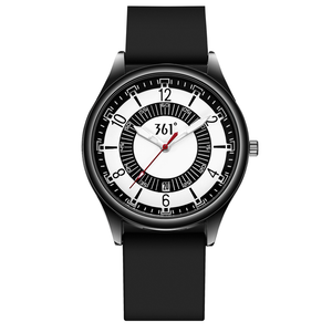 361° Часы с кварцевым механизмом и силиконовым ремешком, унисекс, белый циферблат