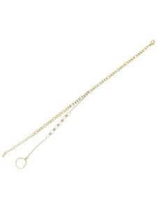 Adeliás Женский браслет на лодыжку - из нержавеющей стали с золотым покрытием