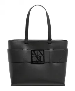 Стильная сумка-тоут на молнии Armani Exchange, черный