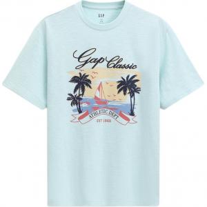 Футболки унисекс с круглым вырезом GAP, aqua зеленый