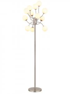 Напольная лампа "RIHA" серебристого цвета