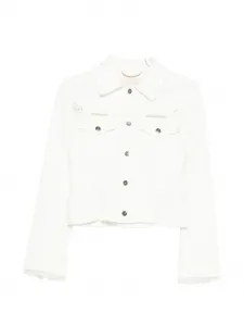 Пиджак с кружевной отделкой Ermanno Scervino, белый