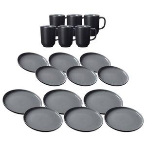 Набор посуды Ritzenhoff & Breker Jasper 18 шт, 1x1x1 см, черный