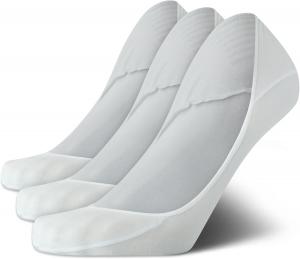 Мужские носки Calvin Klein, невидимые, из мягкой хлопковой смеси, с невидимыми вкладышами, с защитой пятки (размер 7-12), White