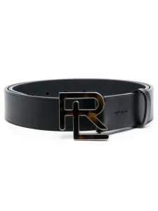 Ремень с пряжкой-логотипом Ralph Lauren Collection, черный