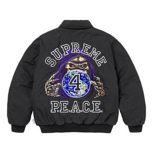 Куртка fw23 fw23 week11 peace embroiderd work jacket 'black' Supreme, черный