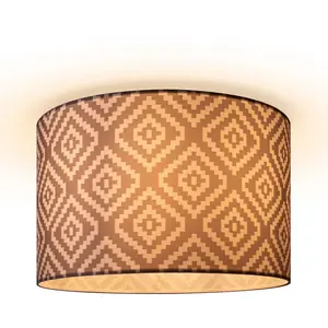 Потолочная лампа Hugo Stella E27 с абажуром из ткани, винтажная, для гостиной, круглой формы, ретро-дизайн, текстиль Paco Home, белый