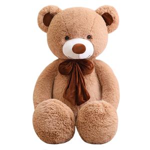 Милый плюшевый мишка с длинным мехом игрушка для обнимания плюшевая кукла 80см/100см/120см/140см/160см/180см высота Xin Pei Xuan, светло-коричневый