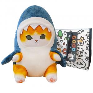 Акула кот плюшевая кукла высота 25/33/40/50см Princess lovers, желтый