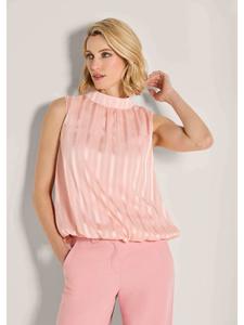 MADELEINE Элегантная блузка без рукавов нежно-розового цвета