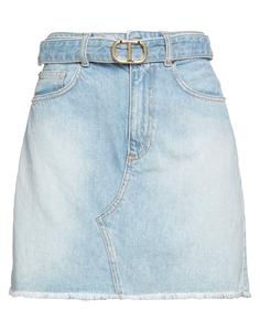 Джинсовая юбка Twinset, синий