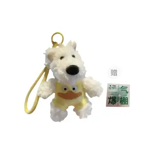 Очаровательный вест хайленд уайт терьер в одежде плюшевый кулон 11см высота Handsome