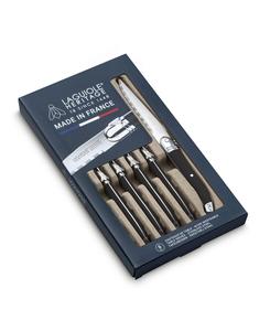 Набор из 6 ножей для стейка из нержавеющей стали Laguiole Heritage, черный