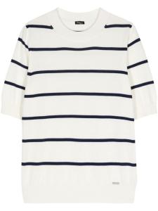 Kiton футболка в полоску, белый