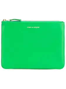 Кошелек с застежкой-молнией Comme Des Garçons Wallet, зеленый