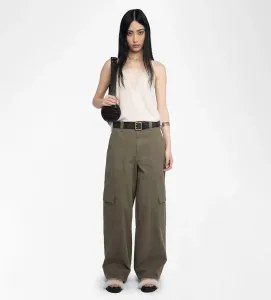 Женские брюки Pinto Cintura с высокой талией Zadig & Voltaire, зеленый