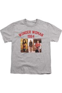 Футболка молодежная Wonder Woman 84 Collegiate Montage с коротким рукавом Gildan, Athletic Heather
