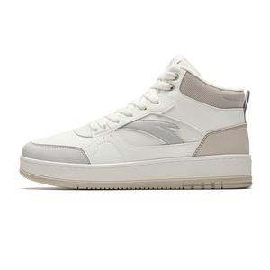 ANTA Женские скейтерские кроссовки High Top Ivory White/Cumulus Gray/Chalk