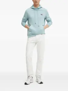 Худи Ikon с нашивкой-логотипом Karl Lagerfeld, синий