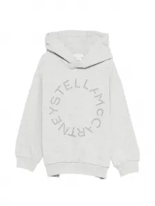 Украшенное худи Stella Mccartney Kids, серый