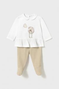 Хлопковый комплект для малышей Mayoral Newborn, коричневый