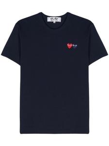 Comme Des Garçons Play футболка с нашивкой, синий