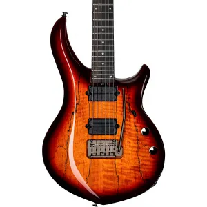 Электрогитара Sterling by Music Man Majesty с звукоснимателями DiMarzio, Blood Orange Burst